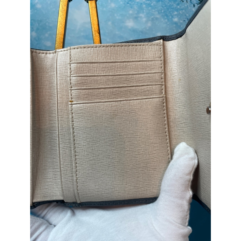 Furla Gray Leather Wallet In The Box with Dusty Excellent Condition - Picture 9 of 16